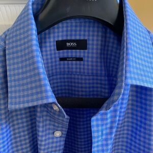 Boss sharp fit men's dress shirt